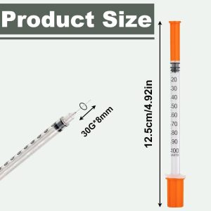 Alternative view of 10 Pack 1ml Syringes with Needle Individually Wrapped Dispensing Measuring Tool Plastic 30G*8mm BD Microfine Multi-purpose Measuring Tools for Labs Accessories Pets Feeding Craft Supplies