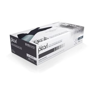 Alternative view of Unigloves Black Pearl Nitrile Examination Gloves – Multipurpose. Powder Free and Latex Free Disposable Gloves – Box of 100 Gloves. Black. Large (GP0034)