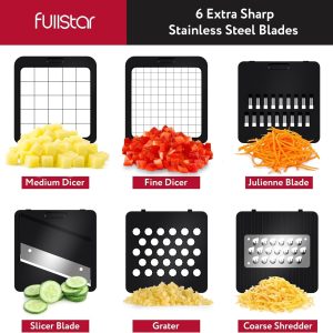 Alternative view of 🥕 6-in-1 Veg Chopper & Slicer – Quick, Easy & Mess-Free Prep for Busy Homes