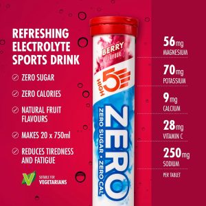 Alternative view of HIGH5 ZERO Electrolyte Tablet – Hydration Tablets Enhanced with Vitamin C – 0 Calories & Sugar Free – Boost Hydration. Performance & Wellness – Berry. 20 Tablets (20x. Pack of 1)