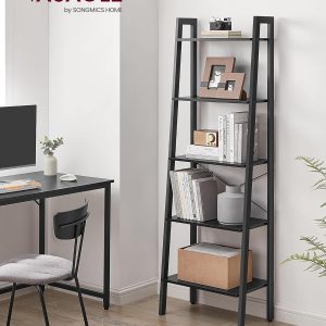 Alternative view of VASAGLE 5-Tier Ladder Shelf Industrial Bookcase ULLS045B56